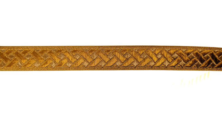Greek gold and white lace 2.5 cm