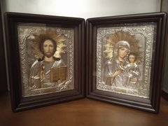 Icons of the Savior and the Mother of God (pair)