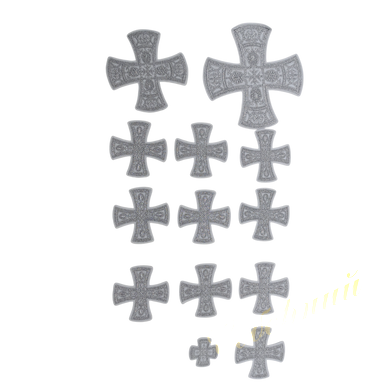 Set of bishop's crosses