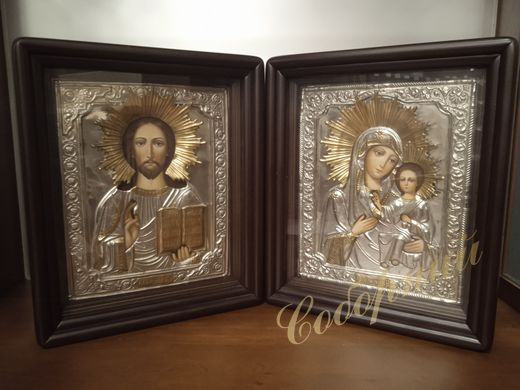 Icons of the Savior and the Mother of God (pair)