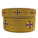 Greek lace, gold with violet