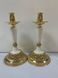 Gilded brass candlestick with acrylic foot