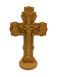 Carved cross with stand