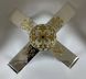 Brass sprocket with fragmentary gilding