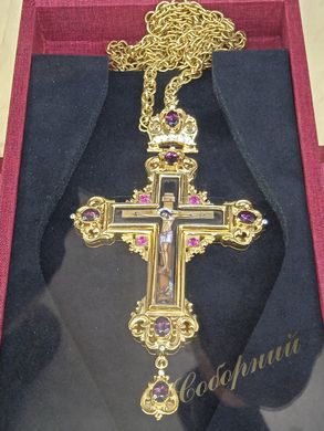 Хрест латунний у футлярі КЛ004