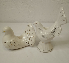 Candlestick, ceramic, "Dove".
