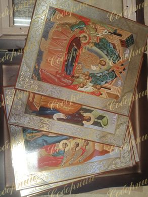 Kiot with a set of lithographs of 12 holidays