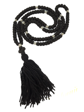 Rosary soutache with metal beads "150"