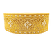 Greek lace white with gold 4 cm