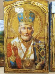 Икона Св. Николая Чудотворца (автор.техн., 23*14см)