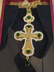 Brass cross in a case KL007