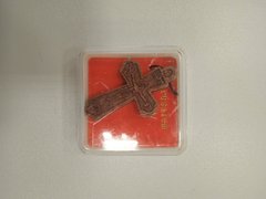 Натільний хрестик на шнурку в коробочці (3-3,5 см)