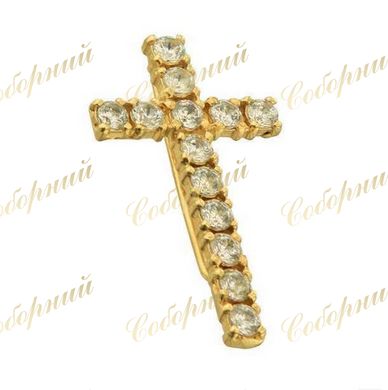 Cross on klobuk with pin silver in gilt