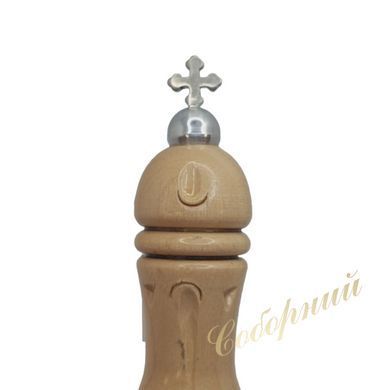Carved wood spear