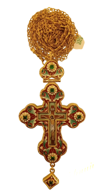 Pectoral cross with decorations, in assortment