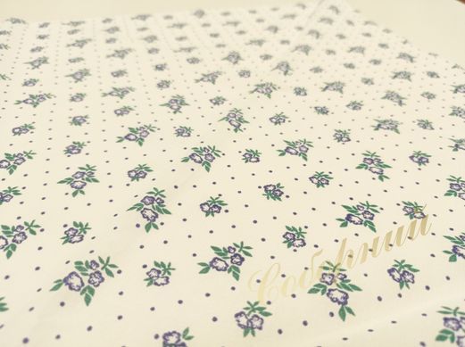 White kerchief with flowers