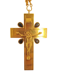 Pectoral cross with decorations and stones